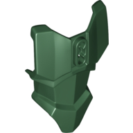 Lego Large Figure Torso Cover, Armour with 2 Chest Holes and Ball Joint Socket / Dark Green