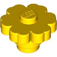 Lego Plant, Flower 2 x 2 - Round [Solid Stud] / Yellow