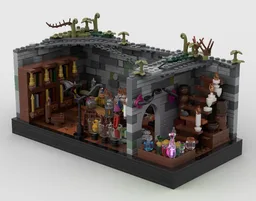 D&D witch diorama