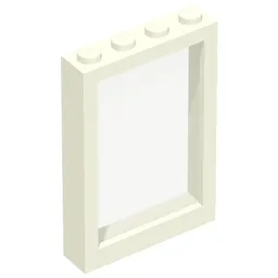 Window 1 x 4 x 5 with Fixed Glass / White