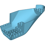Lego Aircraft Fuselage Curved Aft Section 8 x 16 x 6 Bottom / Medium Azure