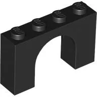 Brick Arch 1 x 4 x 2 / Black