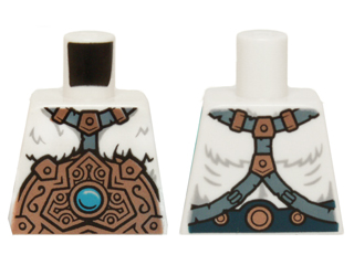 Lego Torso Fur with Copper Armor and Ice Chi Emblem Pattern