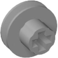 Lego Motor Pulley, 9V Micromotor with axle hole / Light Bluish Gray
