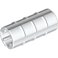 Lego Technic Axle Connector Ridged [with x Hole x Orientation] / White