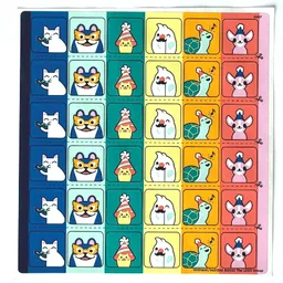 Sticker Sheet for Set 41806-1 / [No Color/Any Color]