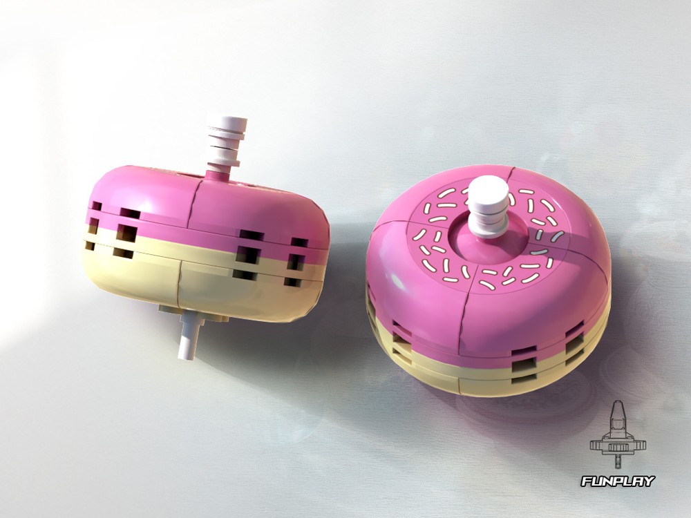 Lego Spinning Top #16 Strawberry Donut