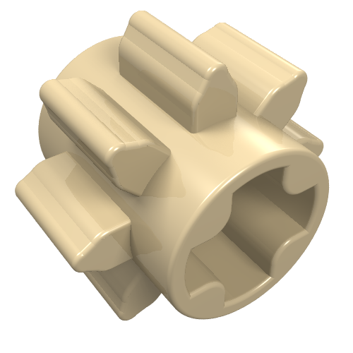 Lego Technic Gear 8 Tooth / Tan