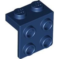 Lego Bracket 1 x 2 - 2 x 2 / Dark Blue