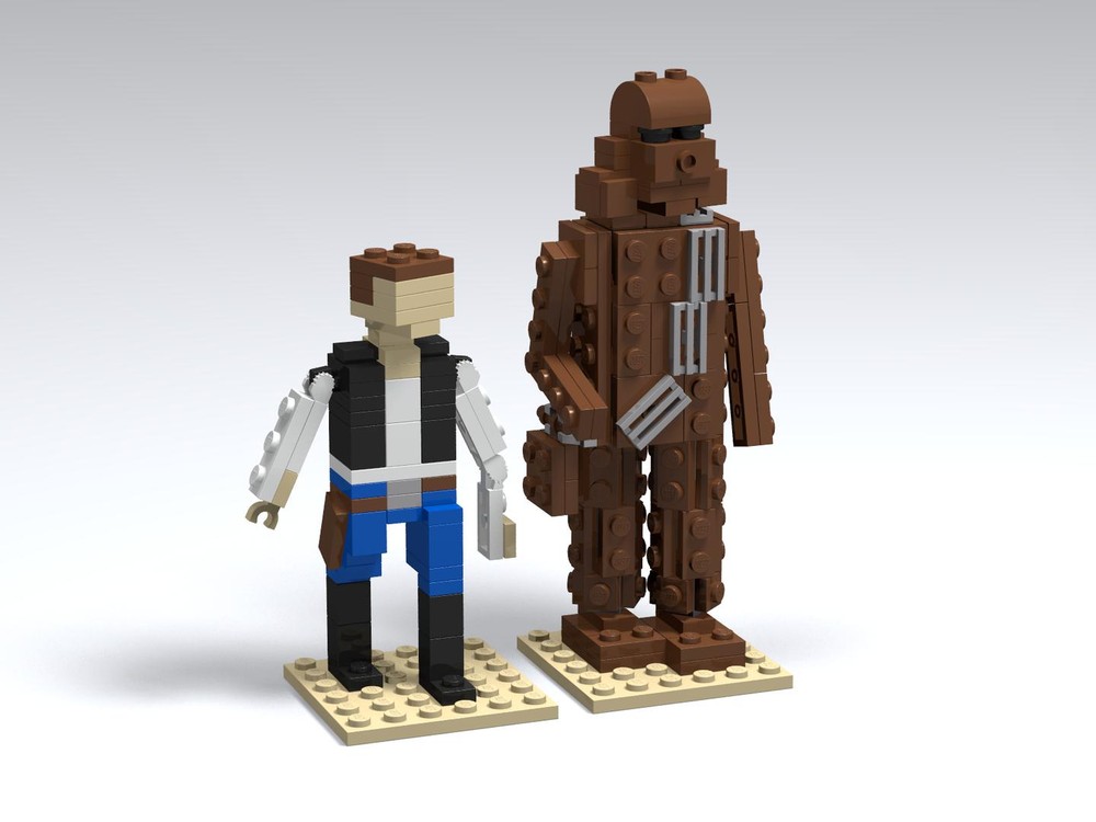 Lego Han Solo & Chewbacca from tf11-1, instructions