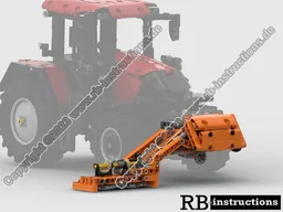 Roadside mower (front) for Claas Xerion 5000, Fastrac or other tractors (Straßenrand Mäher [vorn])