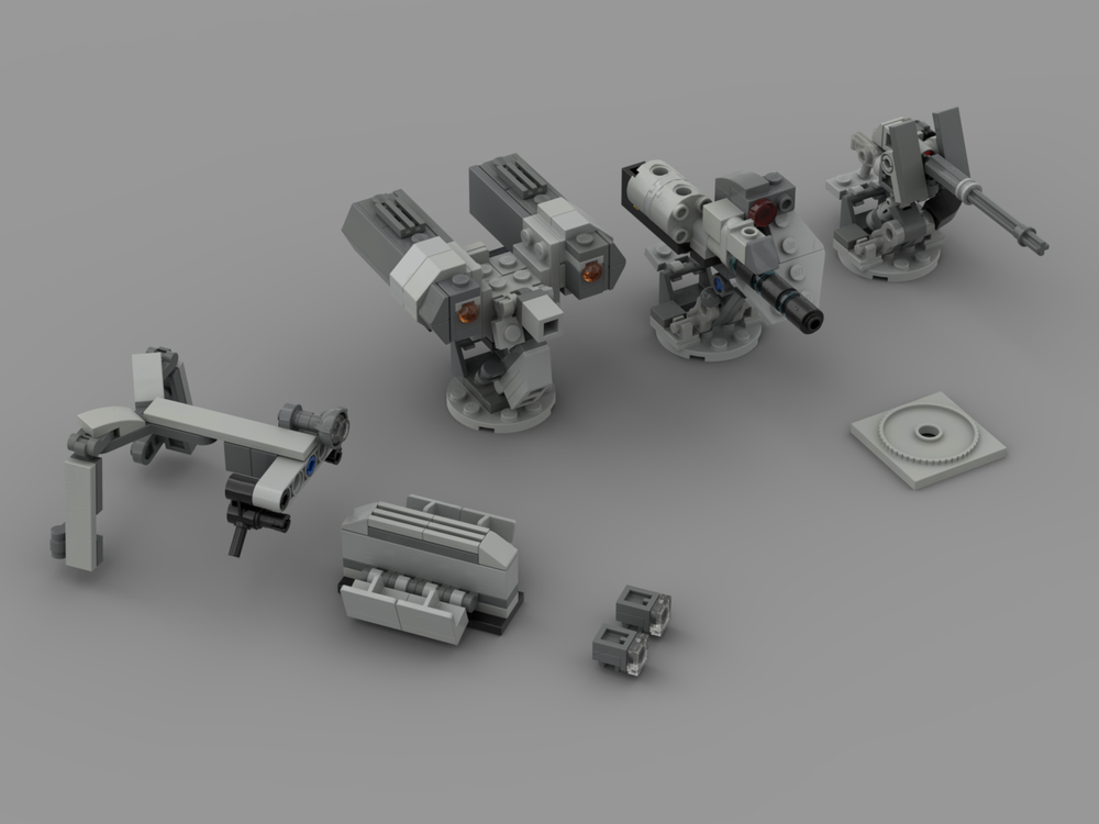 Lego M12 Warthog Variant Expansion Pack — Gauss 'Hog, Rocket 'Hog, Troop 'Hog (Halo)