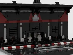 Futuristic Hangar Display for vehicles