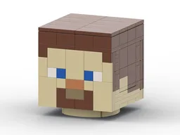 Up-Scaled LEGO Minifigure Head - Steve Edition