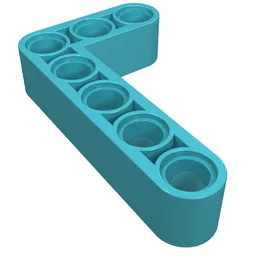 Technic Beam 3 x 5 L-Shape Thick / Medium Azure