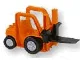 Duplo Forklift Truck with Large and Small Black Wheels and Black Forklift Plate
