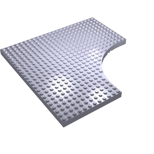 Lego Brick Special 24 x 24 without 12 x 12 Quarter Circle