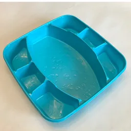 Sorting Tray, DOTS, 7 Compartment / Medium Azure