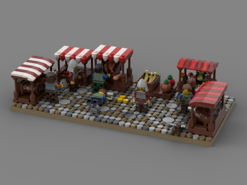 Lego medieval market