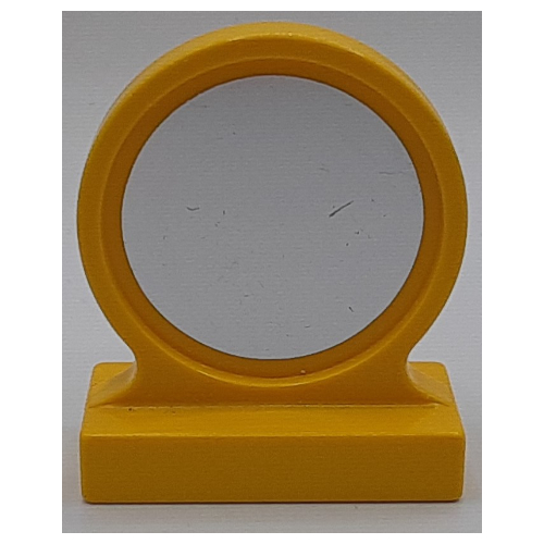 Lego Duplo Mirror with Silver Print / Yellow
