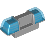 Lego Duplo Siren / Flashing Light - Trans-Dark Blue / Light Bluish Gray