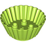 Lego Duplo Cupcake / Muffin Cup with 2 x 2 Studs / Lime