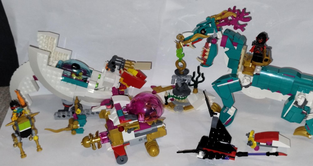 Lego Dragon of the East Alternative build (Dragon, Crane, car and creatures)