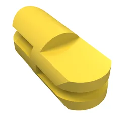 Arm Piece Straight with 2 and 3 Fingers / Yellow