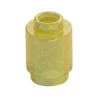 Brick Round 1 x 1 Open Stud / Opal Trans-Yellow