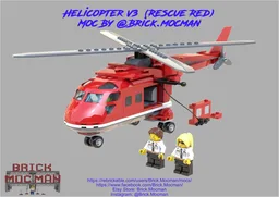 Rescue Helicopter - V3 - Red