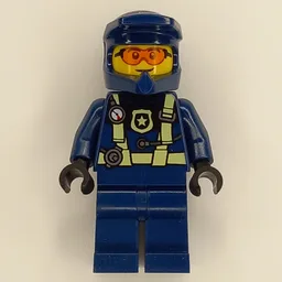 Police Officer - Dark Blue Torso, Legs and Helmet