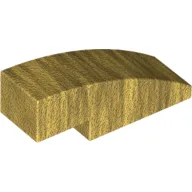 Brick Curved 3 x 1 No Studs / Pearl Gold