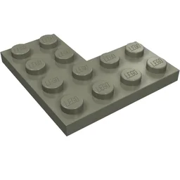 Plate 4 x 4 Corner / Dark Gray