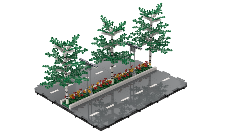 Lego Brick Builders Road System Double Road Straight