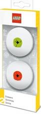 Lego Round Eraser Set (Lime and Red)