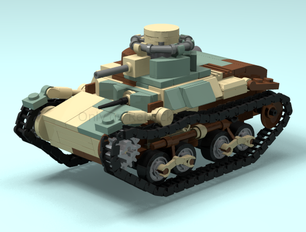 Lego Type 95 ha-go Japanese ww2 light tank (with interior)
