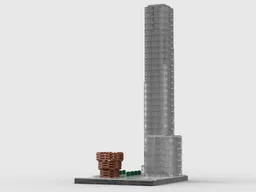 35 Hudson Yards and The Vessel at 1/650th Scale