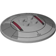 Dish 6 x 6 Inverted (Radar) with Hatch, Dark Red Lines sprint
