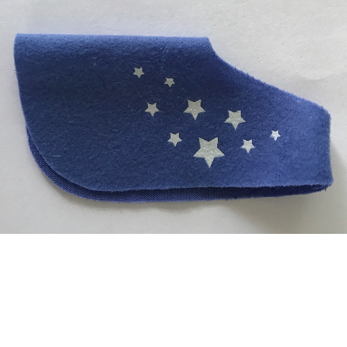 Lego Belville, Animal / Creature Accessory, Horse Blanket, Non-Opening, with White Glitter Stars Print / Medium Violet
