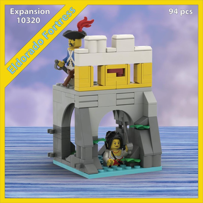 Lego Cave Entrance Expansion: Eldorado Fortress 10320