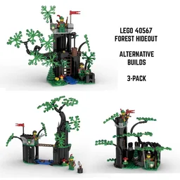 Water Keep + River Pass + Forestmen's Grove // 40567 Forest Hideout Alternative Build Value 3-Pack