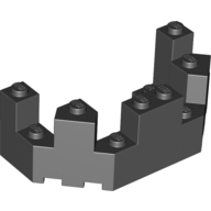 Lego Castle Turret Top 4 x 8 x 2 1/3 / Black
