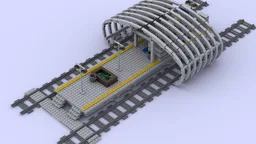 Small modern train station