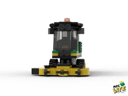 John Deere front mower with cab