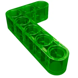 Technic Beam 3 x 5 L-Shape Thick / Trans-Green