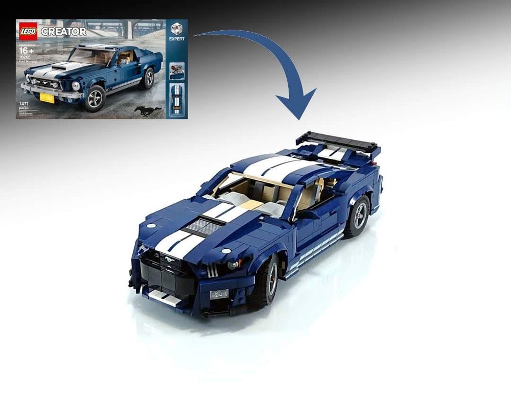 Lego 10265 Mustang Shelby GT500 B model