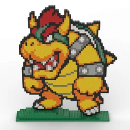 2D Bowser Sculpture