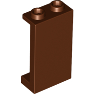 Lego Panel 1 x 2 x 3 [Side Supports / Hollow Studs] / Reddish Brown