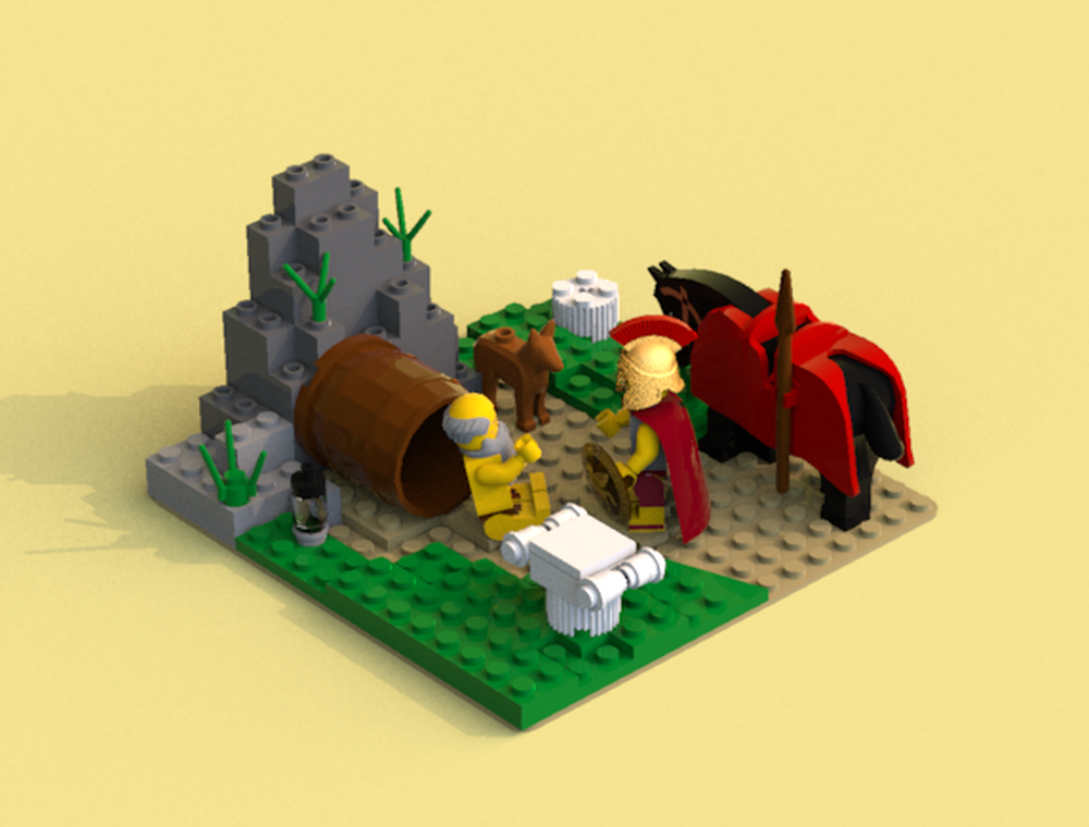 Lego Diogenes and Alexander the Great