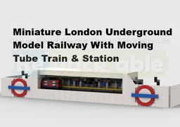 Miniature Working London Underground Model Railway With Tube Train & Station